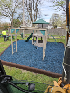 2023 Case Rd playground new mulch